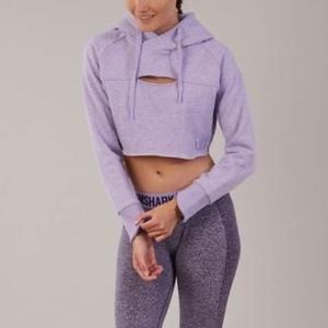NWT Gymshark Cropped Raw Edge Hoodie